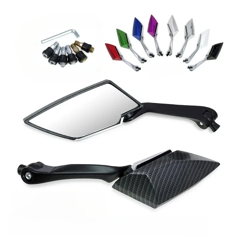 AliExpress 1 Pair Universal Motorcycle Rearview Mirror Replacement Parts Scooter E-bike Reversing Auxiliary Mirror Modified Accessories