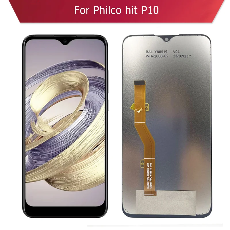 Para philco hit p10 display lcd e tela de toque digitador assembléia substituição peças reparo do telefone