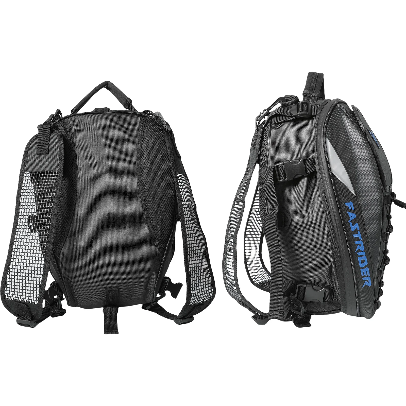 Motorrad-Hecktasche, Wasserdichte 37L Multifunktionale Rucksacktasche mit Hoher Kapazität und Hochsichtbarem Reflektierendem Design – Detail 6