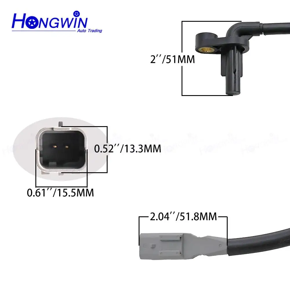 1/2PCS 9646972580 ABS Wheel Speed Sensor Front LH RH For CITROEN BERLINGO BERLINGO FIRST Box Body MPV For PEUGEOT PARTNER