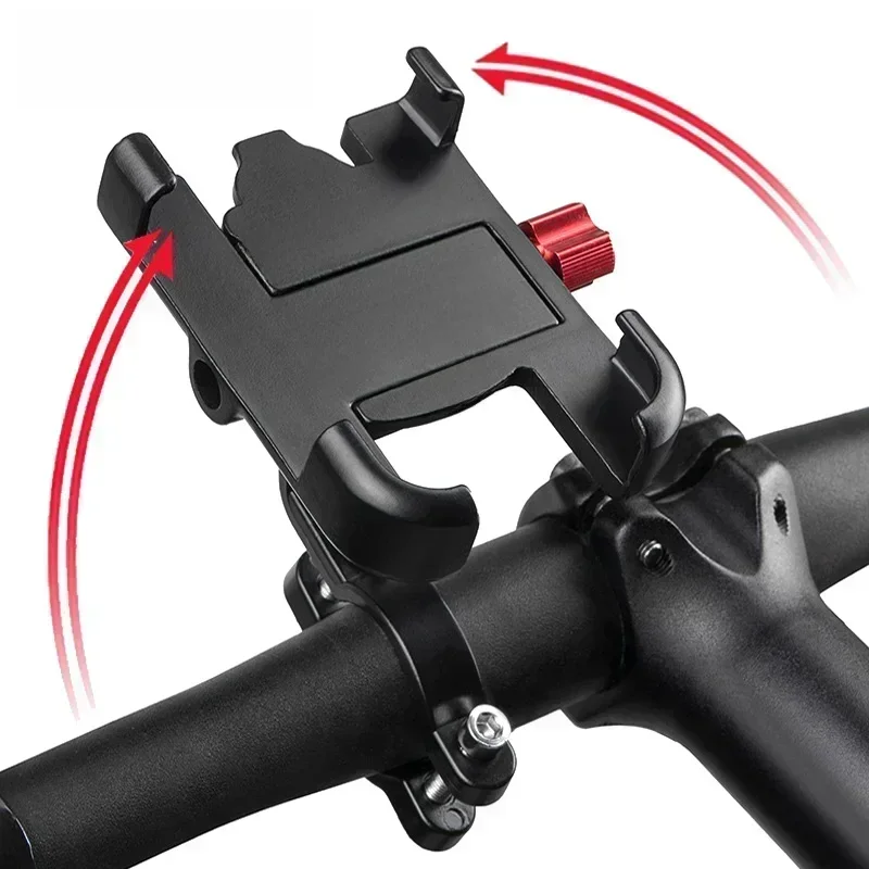 AliExpress JLETOLI Aluminum Alloy Bike Phone Holder 360 Degree Rotation Bicycle Phone Holder Non-slip Cycling Phone Stand Mtb Accessories
