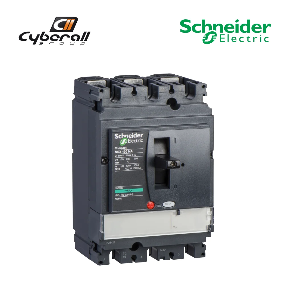 Schneider Electric-Cyberall-switch sectioner, model Compact NSX100NA, 4 pole, 100A 800V AC 50/60Hz