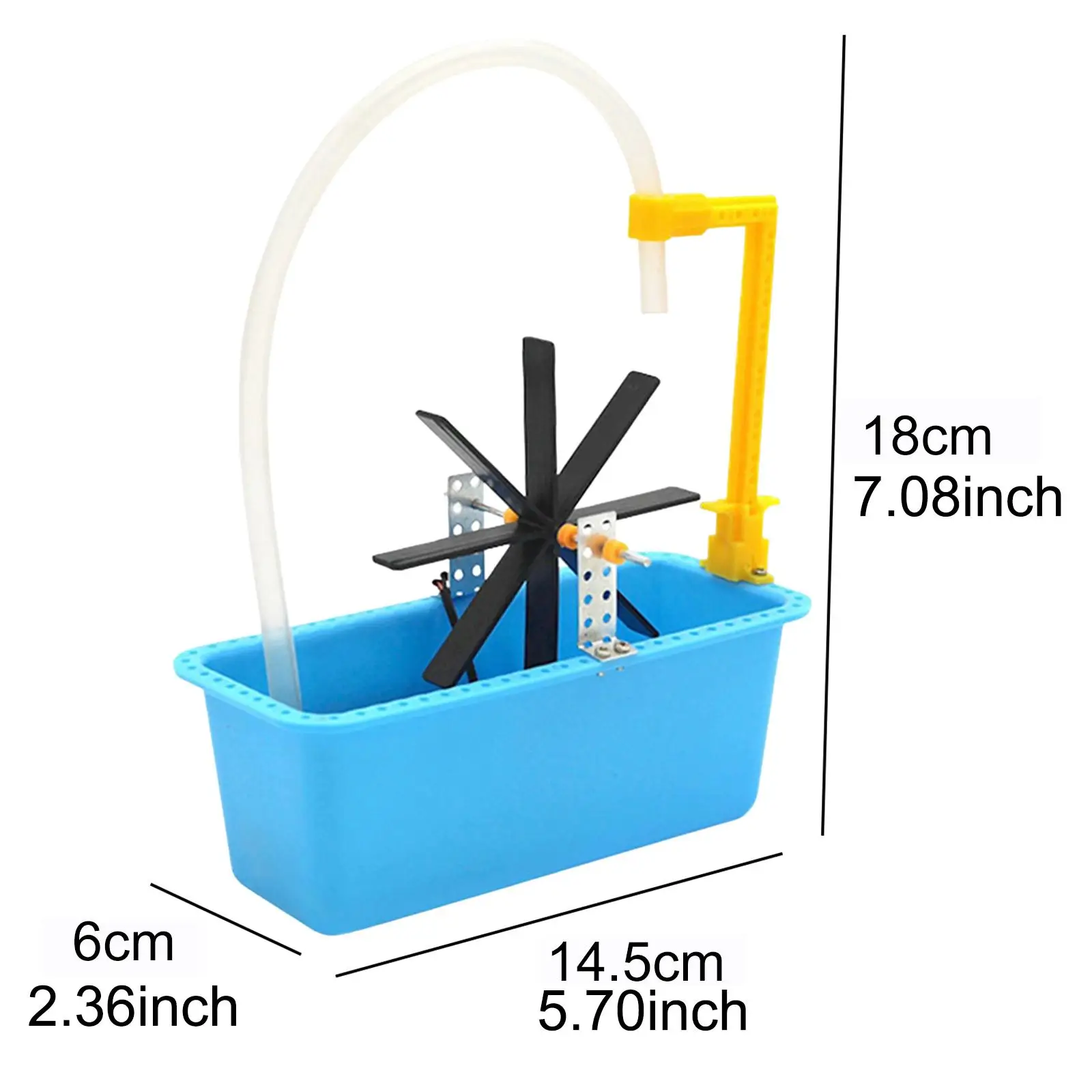 DIY Simulated Water Wheel Science Model Toy, Experiment Kit, Circuit, Electrical Puzzle, Assembly Toy for Children, Technology Production