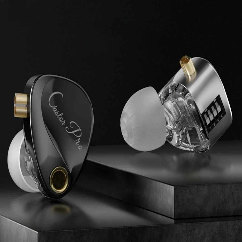 Słuchawki KZ Castor Pro HiFi Dynamiczne sterowniki Wysokiej klasy regulowane słuchawki Jakość dźwięku Zestaw słuchawkowy basowy Odłączany kabel Słuchawki — zdjęcie produktu 7