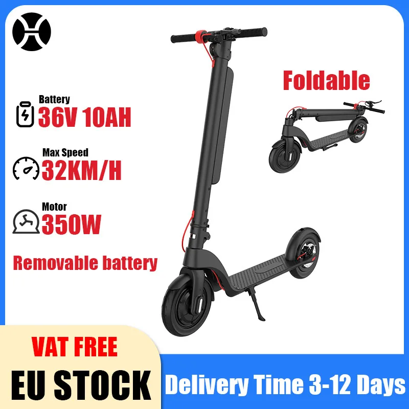 HX X8 350W 10AH 36V puissant Escooter adulte Scooter électrique pliable 10.0 pouces roue auto-équilibrage E Scooter