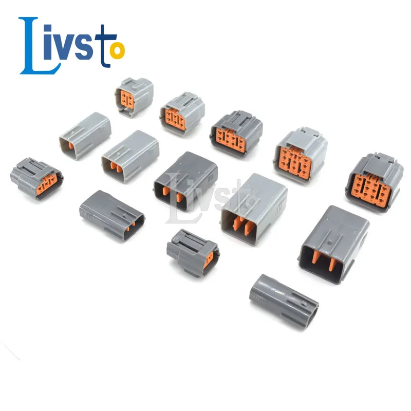 1Sets 2 3 4 6 8 10 12p Sumitomo DL Series Waterproof Auto Wire Harness Connector 6195-0030 6195-0003 6195-0009 6195-0012