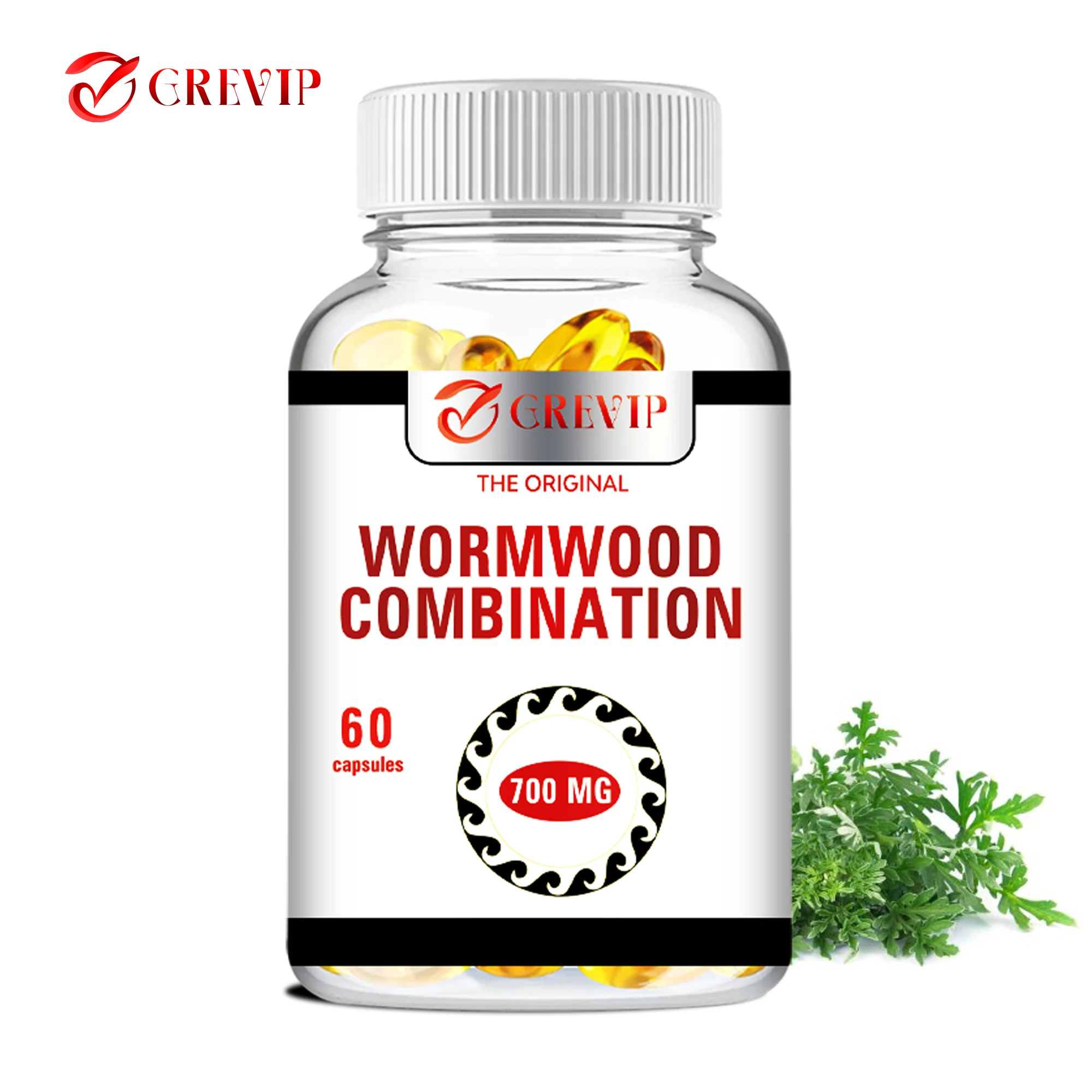 Wormwood Combination - with Black Walnut, Clove - Colon Cleansing and Detoxification, Digestive Health - 60 Capsules