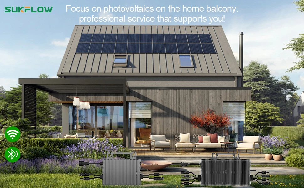 2250W Netzgekoppelter Mikro-Wechselrichter, Solar-Mikrowechselrichter mit WLAN und Bluetooth, 2026 Bestseller AC Wasserdicht 60V PV-Eingang – Detail 1
