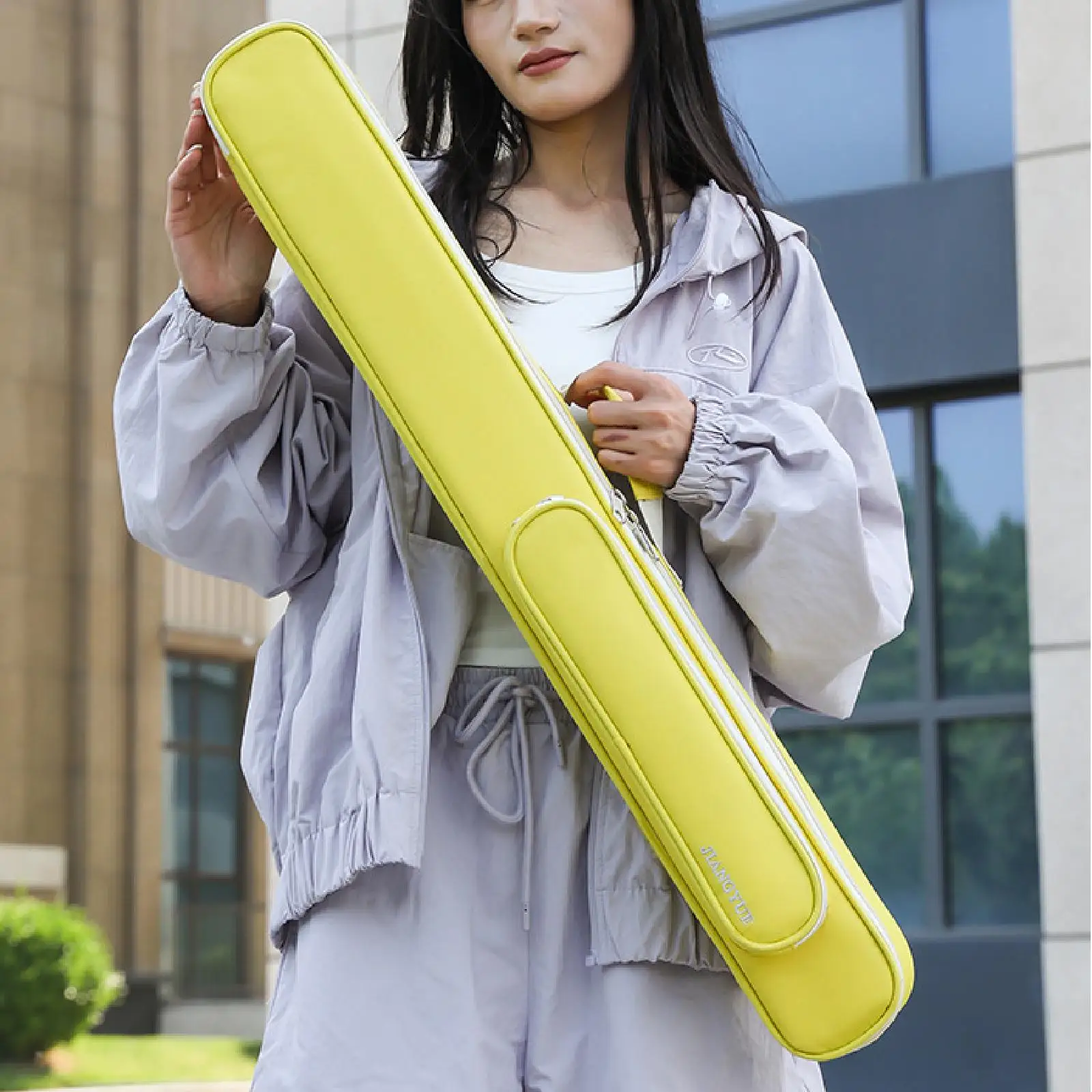 حافظة عصا البلياردو المحمولة مع سحاب منظم جديلة مشتركة حقيبة حماية 1/2 حقيبة حمل النادي ملحقات البلياردو