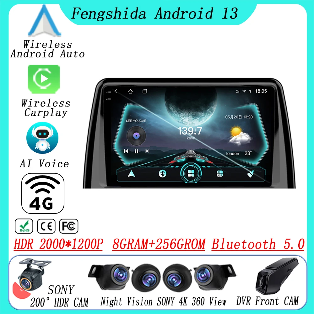 

Android For Kia SORENTO KX7 2017-2022 Android Auto Car Radio Player Stereo Autoradio Wifi 5G navigazione Video GPS No 2Din DVD