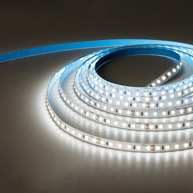 Tira de luces LED Flexible, barra de luces LED de 8mm, 12V, 3528, 120LED, Blanco Bash, rollo de 5M, no impermeable