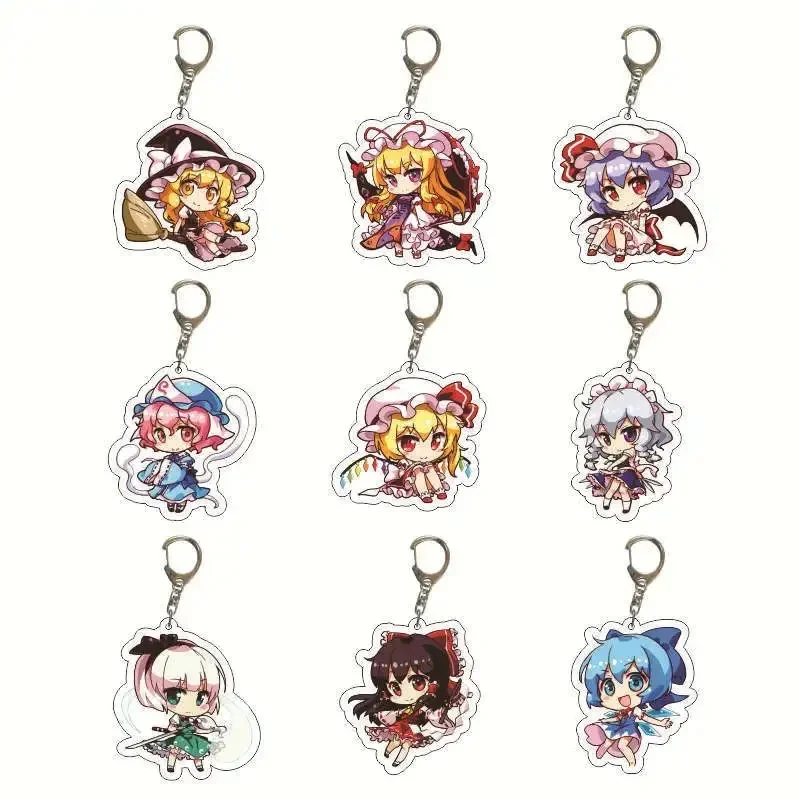 Touhou Project Hakurei Reimu porte-clés figurine d'anime SinGyoku Kirisame Marisa porte-clés sac à dos pendentif livraison rapide