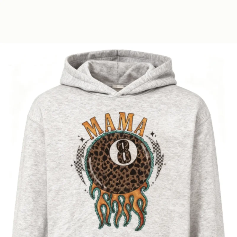 

Leopard & Stones Mama Flamin 8 Ball Shirt Vintage Crewneck Sweatshirts Western Outfit Women Cowgirl outfits