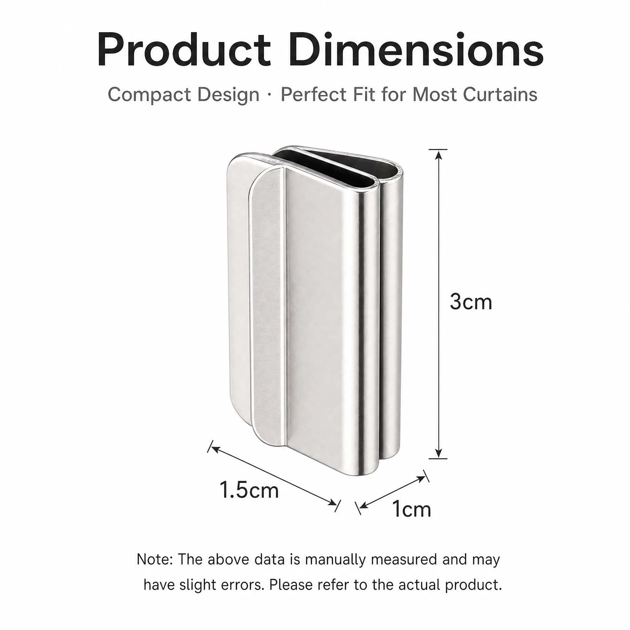 Simple Magnetic Curtain Blackout Buckle Curtain Closing Fixed Buckle Nail-Free Anti-Light Leakage Curtain Blackout Accessories