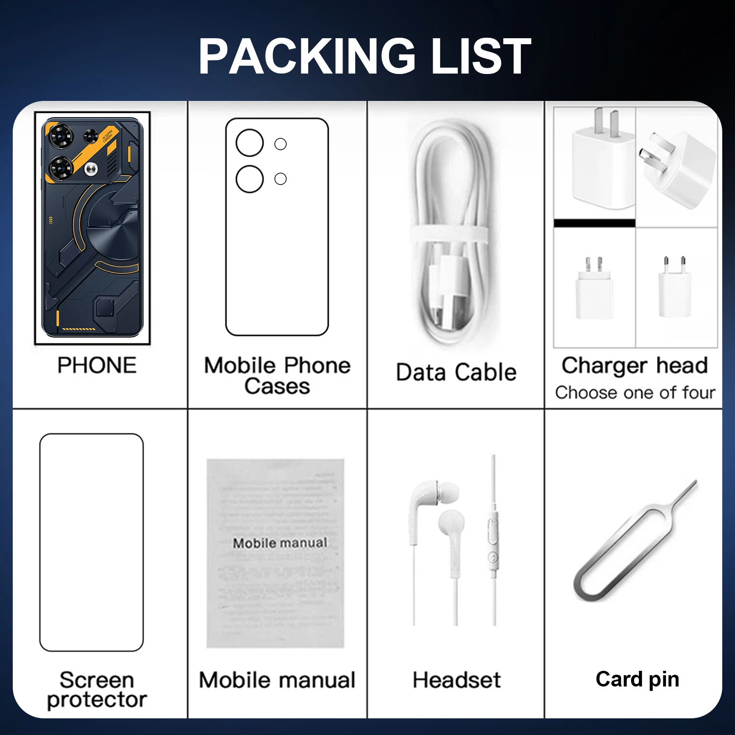 Brand New GT20 Pro 5G Original Smartphone 7.3inch HD 16G+1TB Cell Phone Dual SIM Android Mobile Phones 7800mAh Cellphones OTG