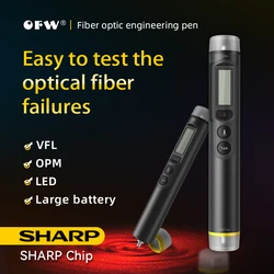 OFW 3in1 Fiber Optic Tester 20/30mW Visual Fault Locator Optical Power Meter OPM VFL