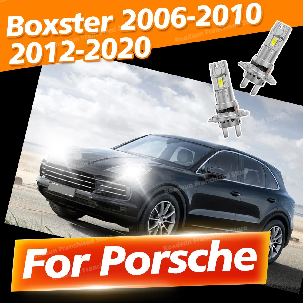 

2Pcs For Porsche Boxster 2006-2010 2012-2020 - Turbo Headlight Head Lamp Bulbs 6000K CSP 3570 Chips
