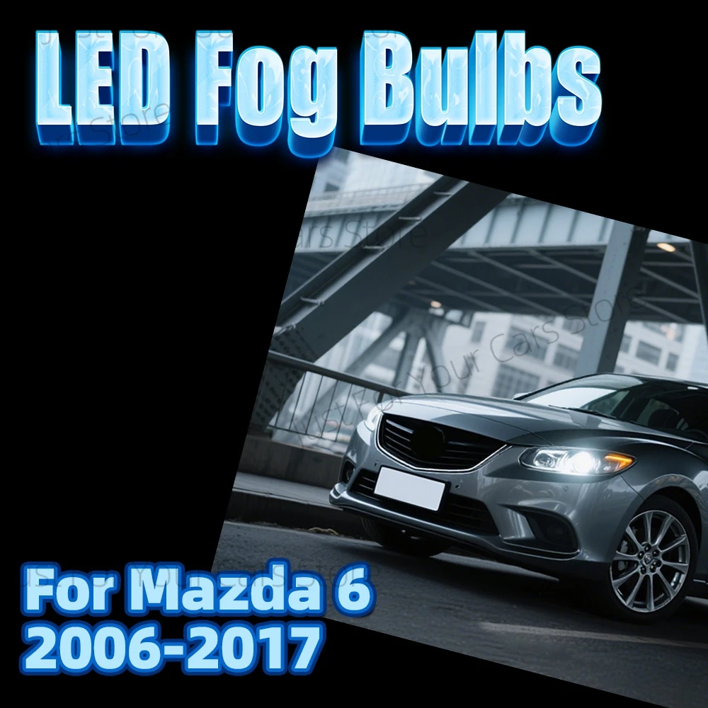

2 передних противотуманных фар 6000K, противотуманные фары, лампы Canbus для Mazda6 Mazda 6 2006-2017 2007 2008 2009 2010 2011 2012 2013 2014 2015 2016