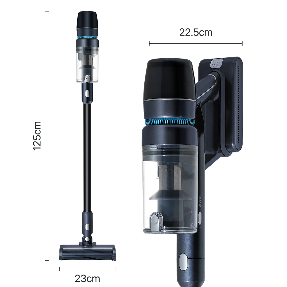 مكنسة كهربائية VIVRE-Wi-Fi مع رف شحن أوتوماتيكي