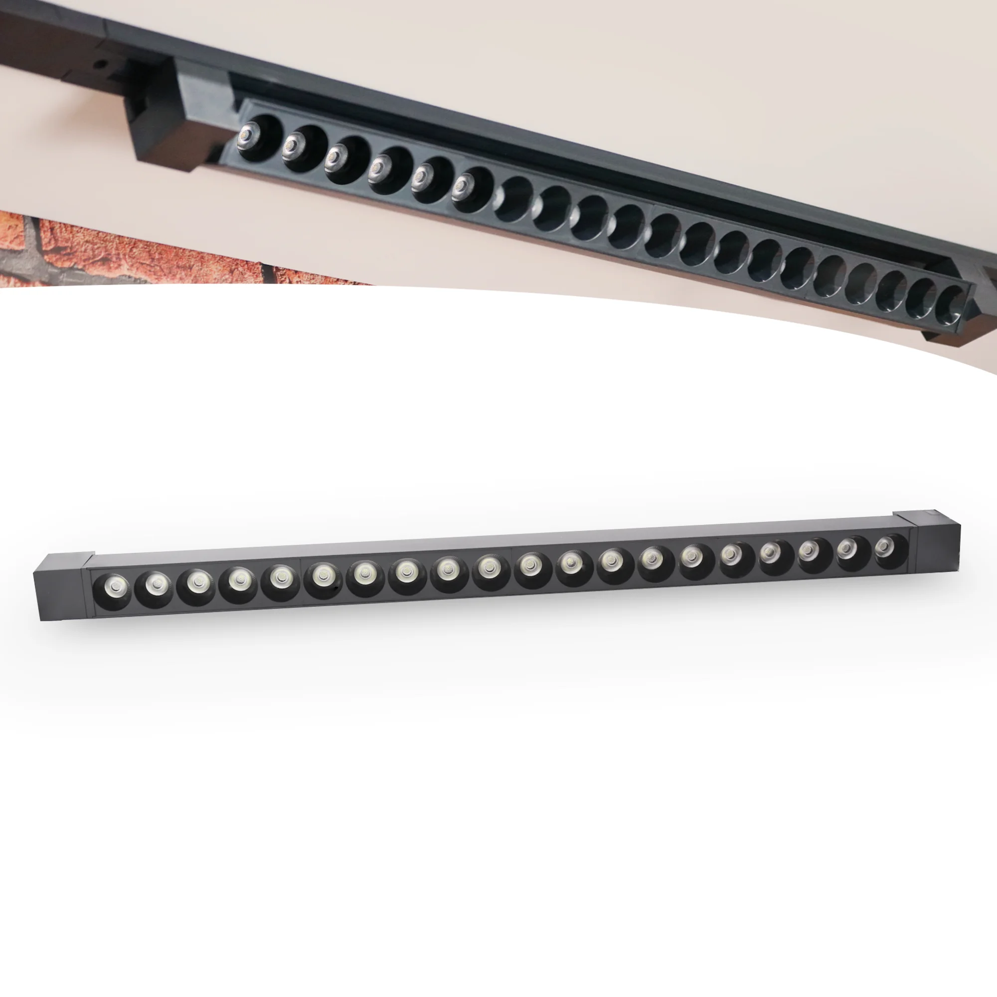 Linear Pontual Led Luminaire For 20LEDs 40W Bivolt Rail