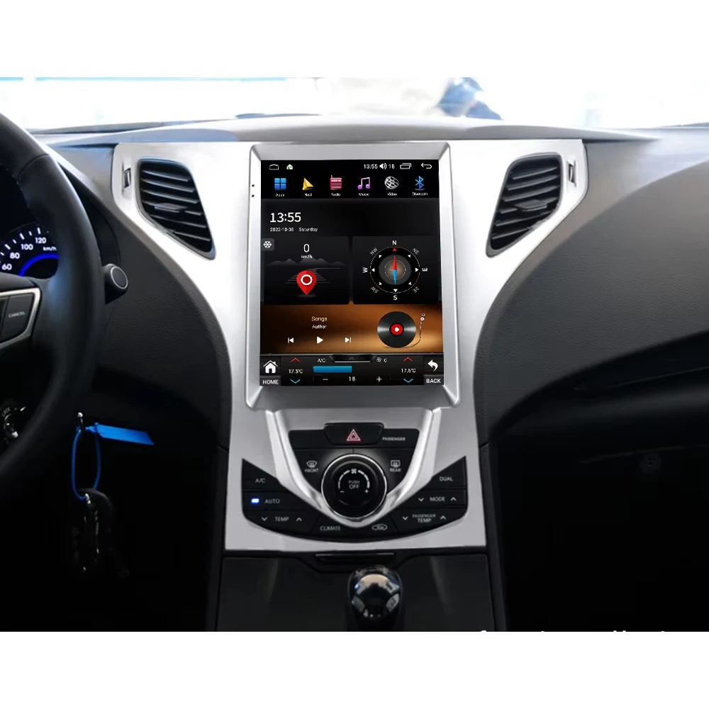 9.7 Inch Car For Hyundai Azera 2011 2012 Wireless Android Auto Carplay 4G WIFI Car Radio Multimedia Navigation GPS NO 2DIN