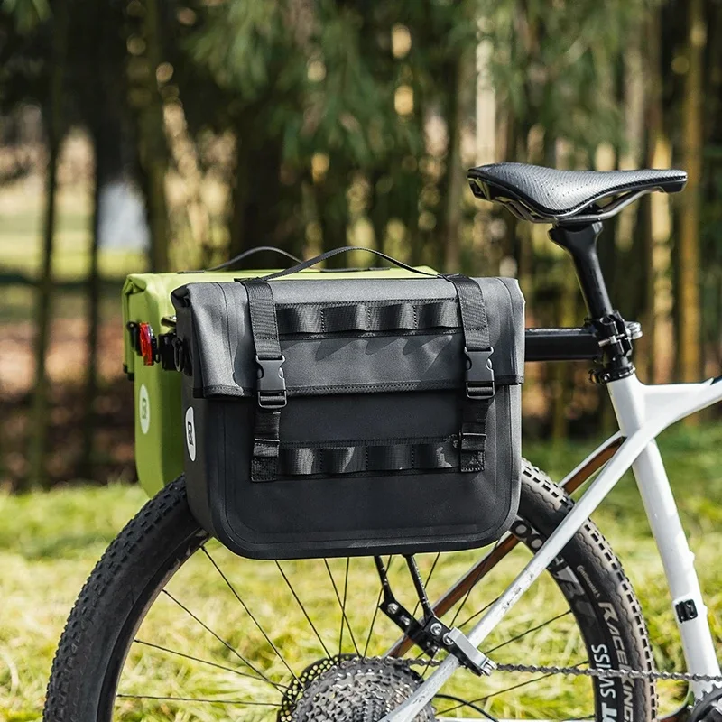 AliExpress ROCKBROS Bicycle Front Bag 15L Multifunctional Saddle Bag Portable Bike Fork Bag Big Capacity