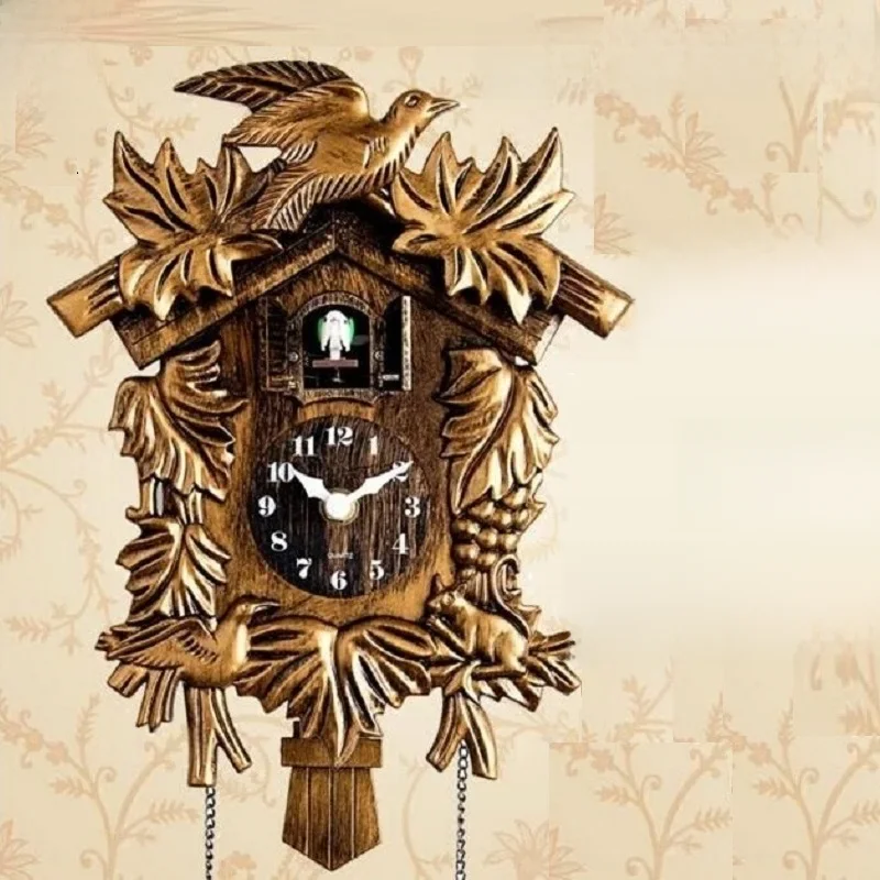 10 Zoll Kuckucksuhr Wohnzimmer Wanduhr Bird Cuckoo Modern Brief Kinderzimmer Dekorationen
