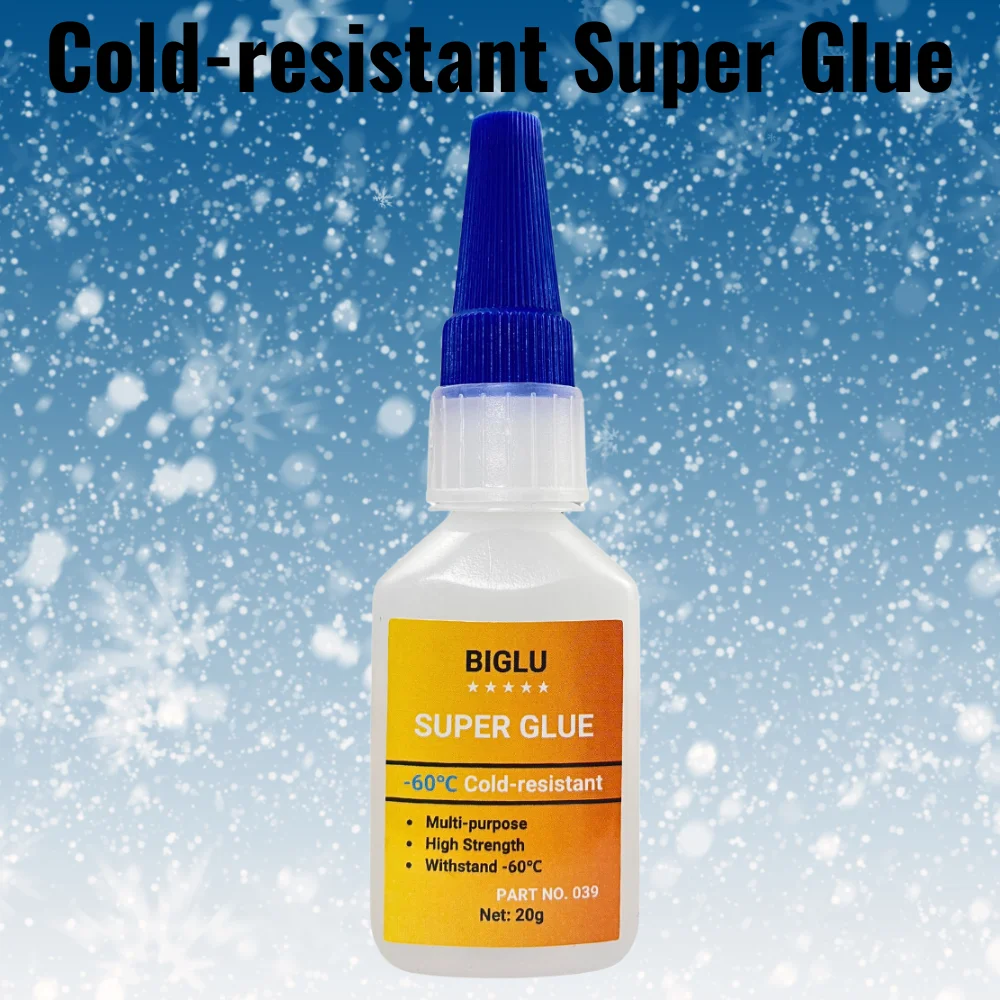 BiGLU-Adesivo Transparente Líquido Forte, Super Cola Instantânea Rápida, Resistente ao Frio, Multiuso,-60 ℃