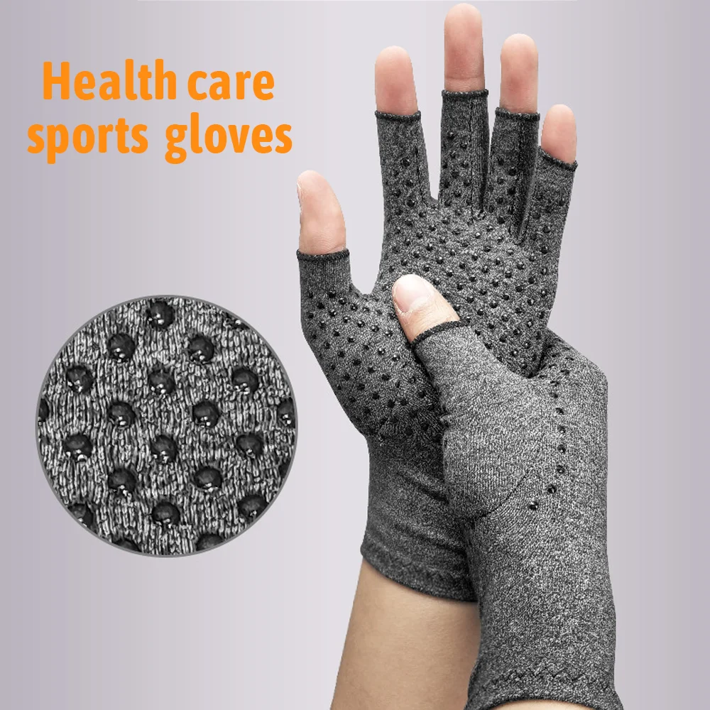 

Компрессионные перчатки от артрита, поддержка запястья, терапевтические ремни на запястье, компрессионные перчатки с половиной пальца, облегчение боли в суставах, велосипедные перчатки