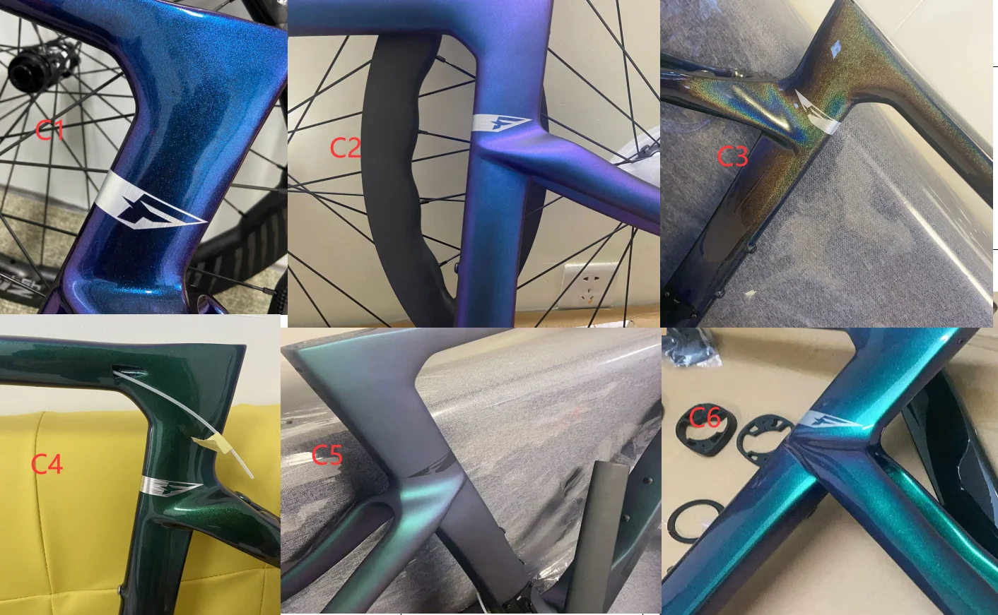 2025 newest paint color disc&rims brakes bicycle carbon frameset  F style  road bike frame  matt&glossy T000 bike frame in stock