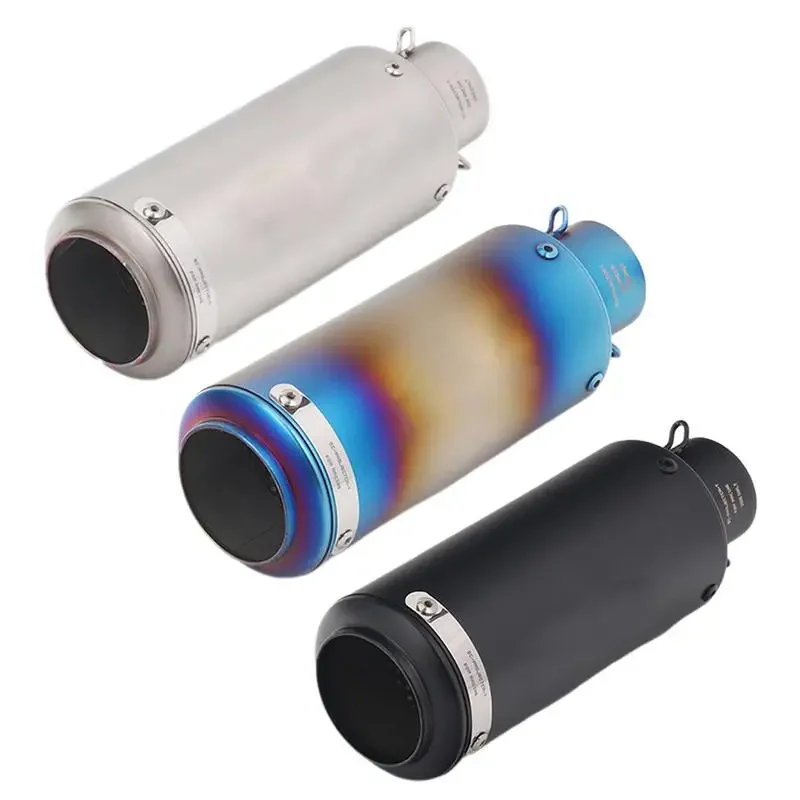 AliExpress Motorcycle Exhaust Pipe Slip On Exhaust Stainless Steel 51mm/60mm Universal Exhaust Pipe Replacement For Dirt Bike Street Bike