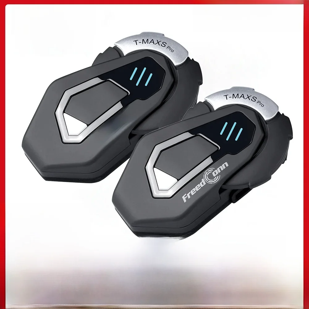 FreedConn Bluetooth Motorfiets Intercom Helm Headset Muziek FM Waterdicht 8 Rijders Hoofdtelefoon Comunicator 1000M T Max S Pro - afbeelding 2