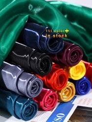 Wholesa:Liquid Satin Fabric Thickened Crystal Satin Natural Reflective Wedding Dress Decorative Background Designer Clothing