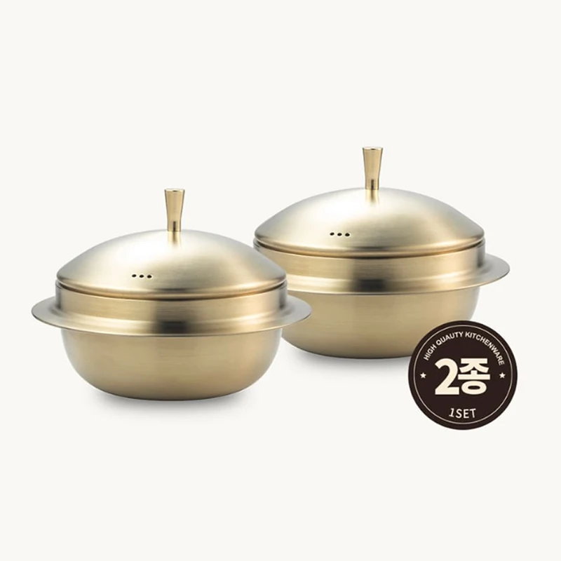 [Kitchen Aesthetics] Titanium-Plated Surcharge Premium Torxial Ih Cauldron Set of 2, (18+18)