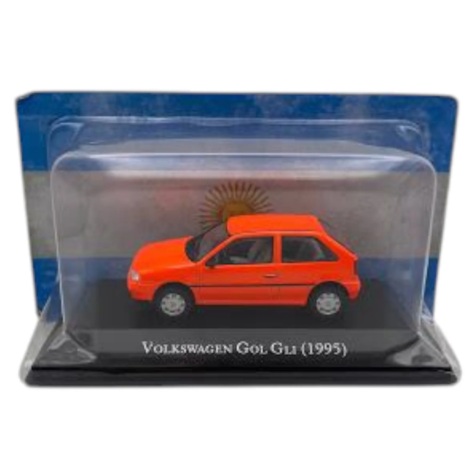 Salvat, Gol Gli 1995, Voiture compacte classique, Pratique, fiable et économique, Échelle 1:43, Miniature en métal moulé sous pression, Collection de voitures argentines inoubliables, Sans boîte, Emballage blister original pouvant être froissé, Base d'identification du modèle et de l'année