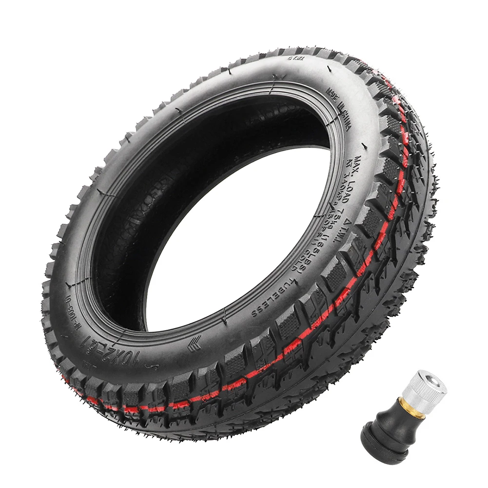 8.5/10 Inch Off-Road Tubeless Vacuum Tire with Gas Nozzle 8 1/2x2 Durable Scooter Tyre for Xiaomi M365/Pro/1S Electric Scooter