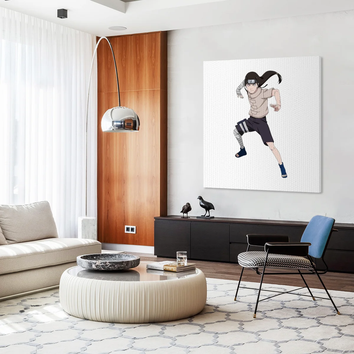 Naruto Hyuga Neji Canvas Wall Art Anime Character Poster Home Bedroom Decoration Art Print Ideal Gift For Anime Fans Collectors
