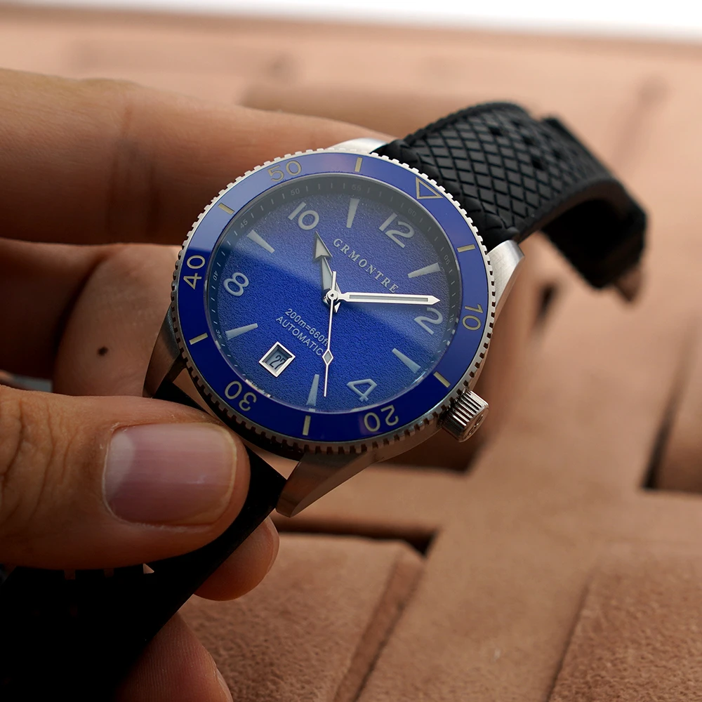 Black Ceramic Bezel Men Watch 40mm 20ATM Water Resistant NH38 Automatic Mens Dive Watch BGW9 Luminous Relogio Masculino