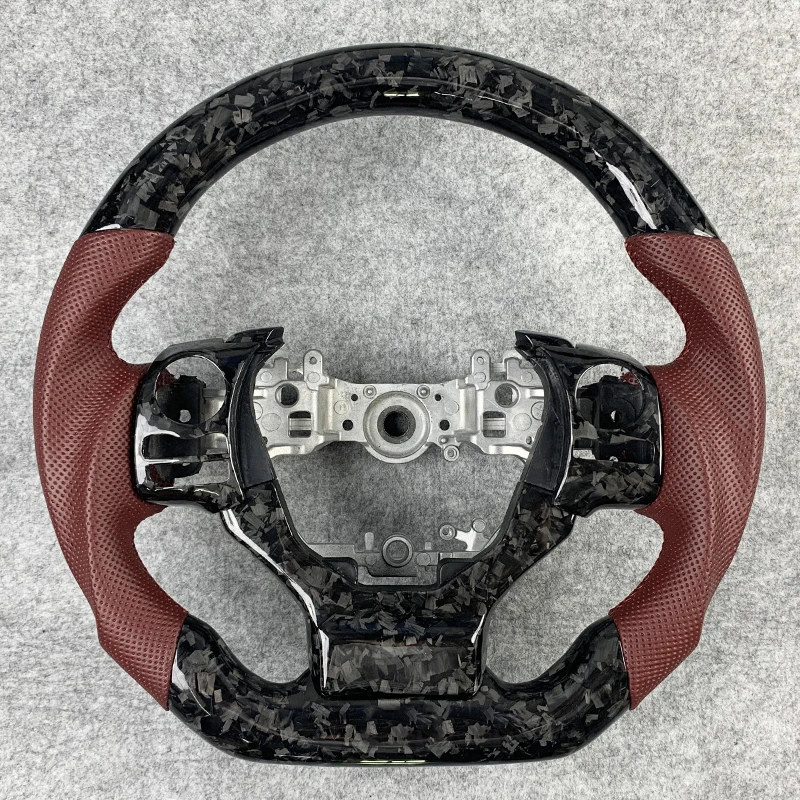 

Carbon Fiber Steering Wheel For Lexus IS200 ISF250 IS300 IS350 ISF RCF F Sport Customized Car Accessories Perforated Leather