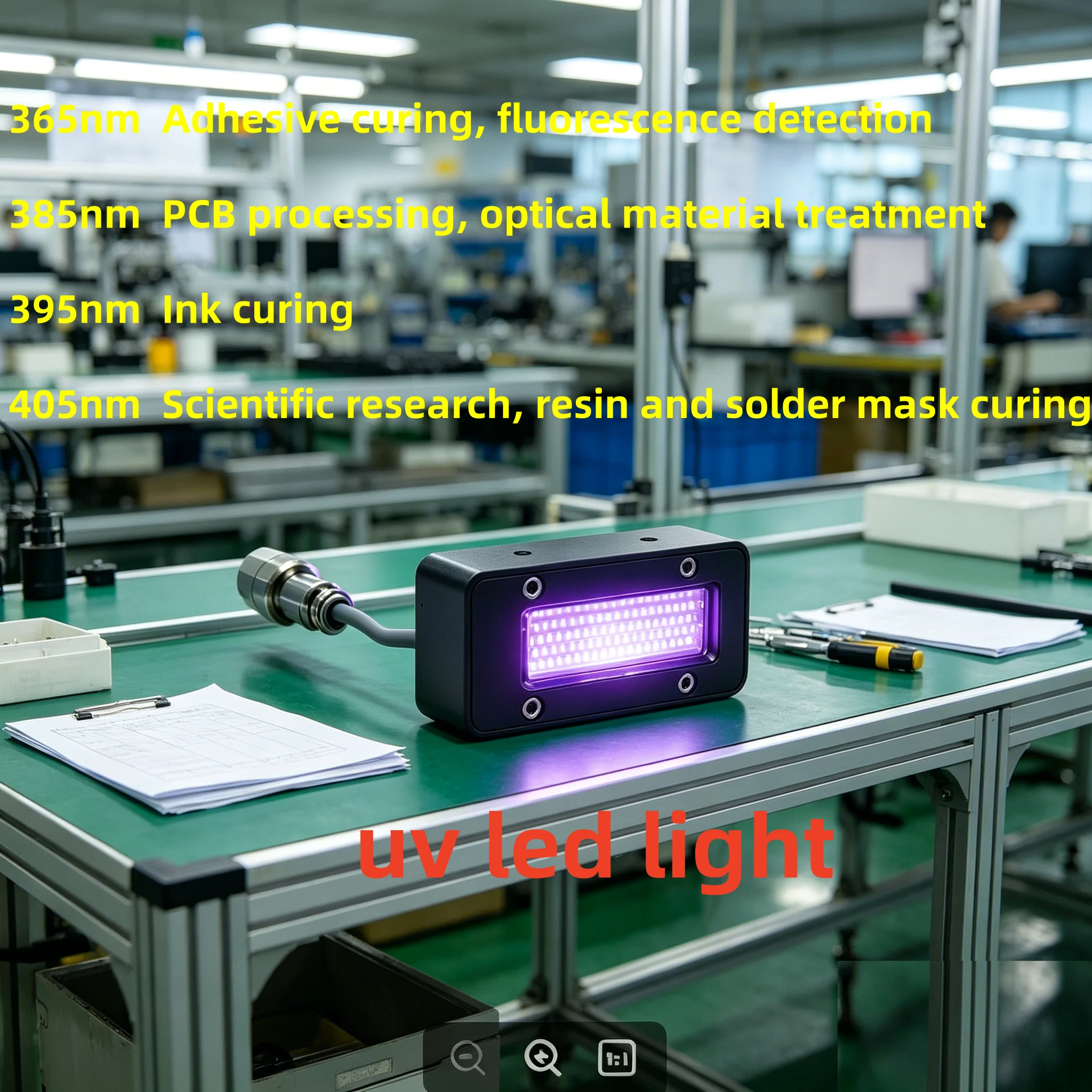 155W 395nm Water Cooling High Power LED UV Curing Lamp for Epson Single Dual Printhead UV Ink Drying Light