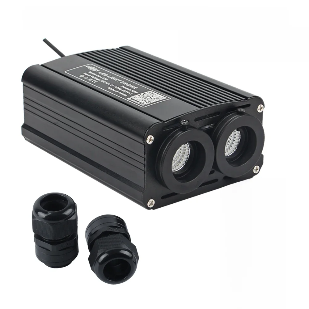 RGBW 32W światłowód led silnik inteligentny Bluetooth/muzyka/rf pilot zdalnego sterowania podwójne źródło światła dla wszystkich włókien kabel światłowodowy — zdjęcie 2