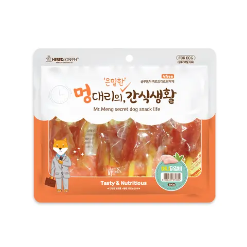 멍대리의 완벽한 간식생활 치킨미니닭갈비300g,강아지간식, 강아지사사미