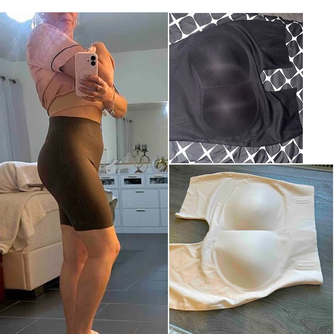 Seamless Breathable High Waist Hips Padding Hip And Butt For Women Padded Panty Shorts With Foam Buttocks Hips And Butt Padding