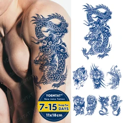 Semi-Permanent Herbal Flying Dragon Juice Ink Lasting Tattoos Waterproof Temporary Tattoo Stickers Body Art Fake Tatoo Women Men