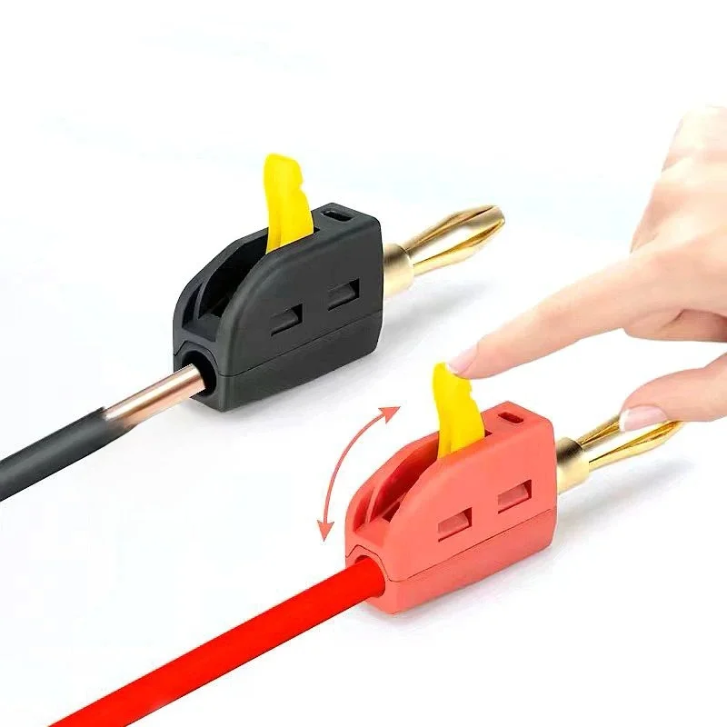 Connecteur de fil de fiche banane 32A à courant élevé, connexion rapide sans soudure de 4mm, prise d'instrument de test de puissance, haut-parleur Musical 1 pièce