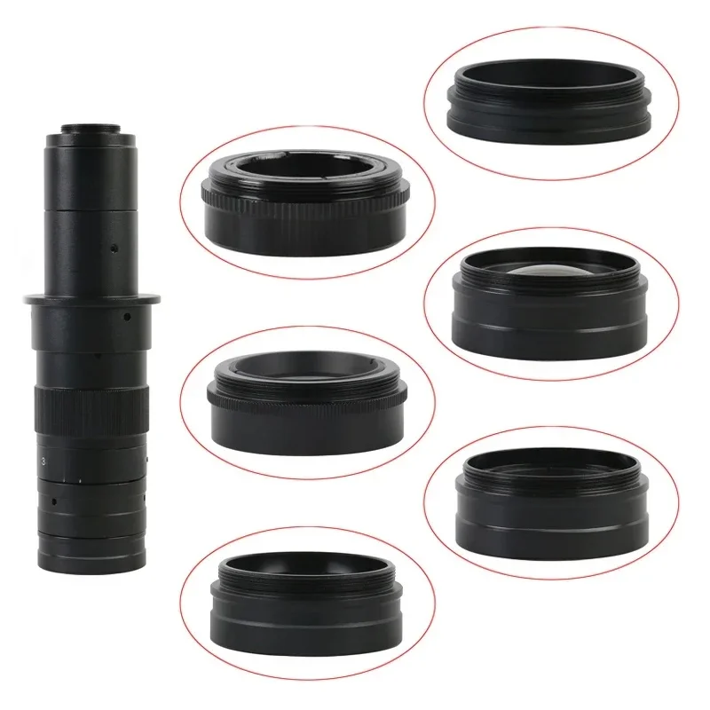 0,3X 0,35X 0,5X 0,75X 2X 1X soczewka Barlowa 42mm gwint montażowy Microscopio obiektyw aparatu do obiektywu 10A 120X/180X/300X — zdjęcie 2
