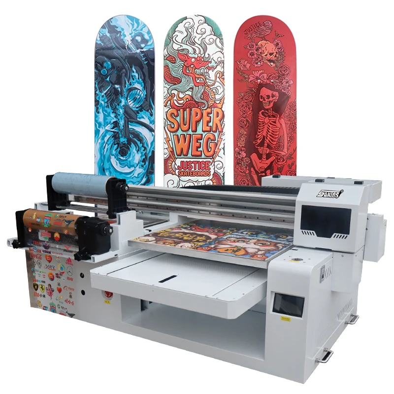 Professional Technical Support new design UV printer with UV DTF device for printing crystal labels