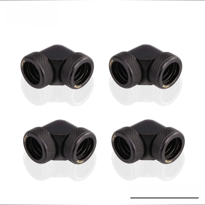 4 sztuki / partia BYKSKI Złączka 90 stopni do twardej rury OD14mm do ręcznego złączki miedzianej Podwójny interfejs OD14mm — zdjęcie 2
