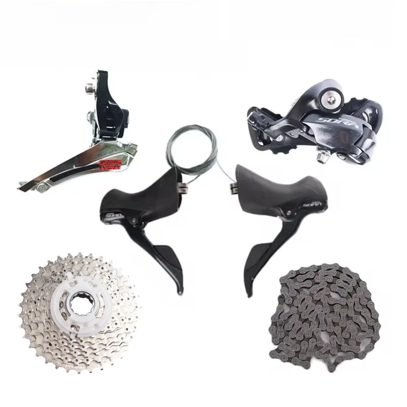 AliExpress Shimano SORA R3000 2x9s Groupset Bike Shifter Front Rear Derailleur SS/GS Cassette HG400 9 Speed CN HG53 Road Bike Bicycle Set