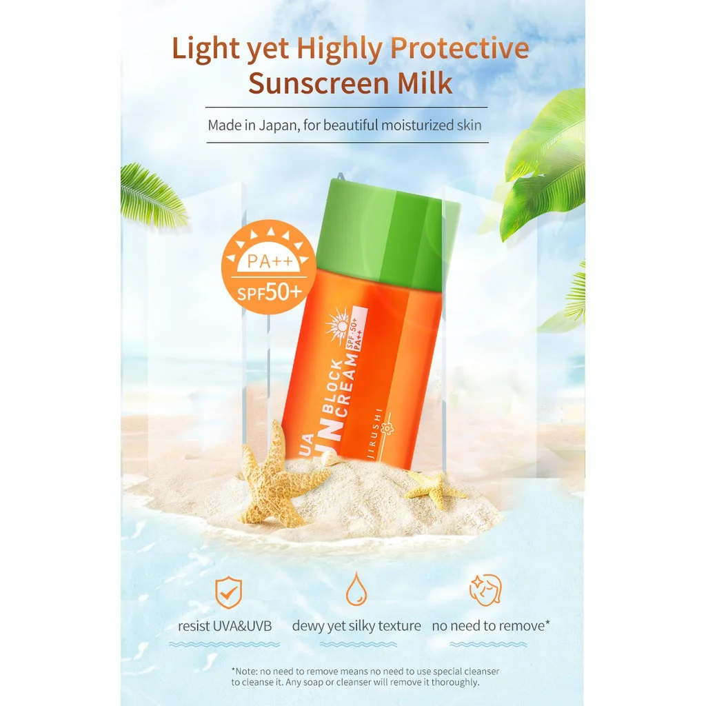 Sonnencreme HANAJIRUSHI Whitening Sun Screen Ultraleichter wasserbeständiger SPF SPF50+ PA++ 60 ml